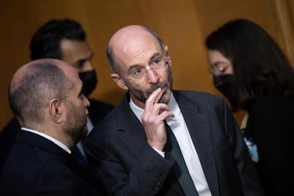 Robert Malley, US special envoy for Iran, waits to testify about the Joint Comprehensive Plan of Action during a hearing of the Senate Foreign Relations on Capitol Hill in Washington. (AFP)