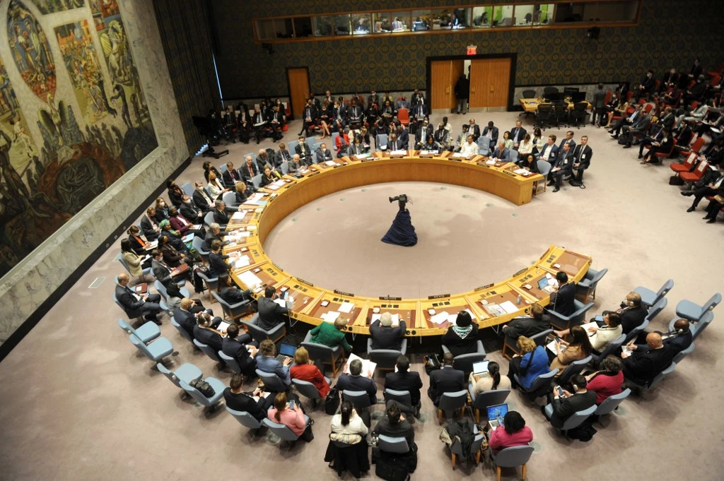 The Security Council met to discuss the latest report by Secretary-General Antonio Guterres on the implementation of a 2015 council resolution that enshrines the nuclear deal on Thursday. (File/AFP)
