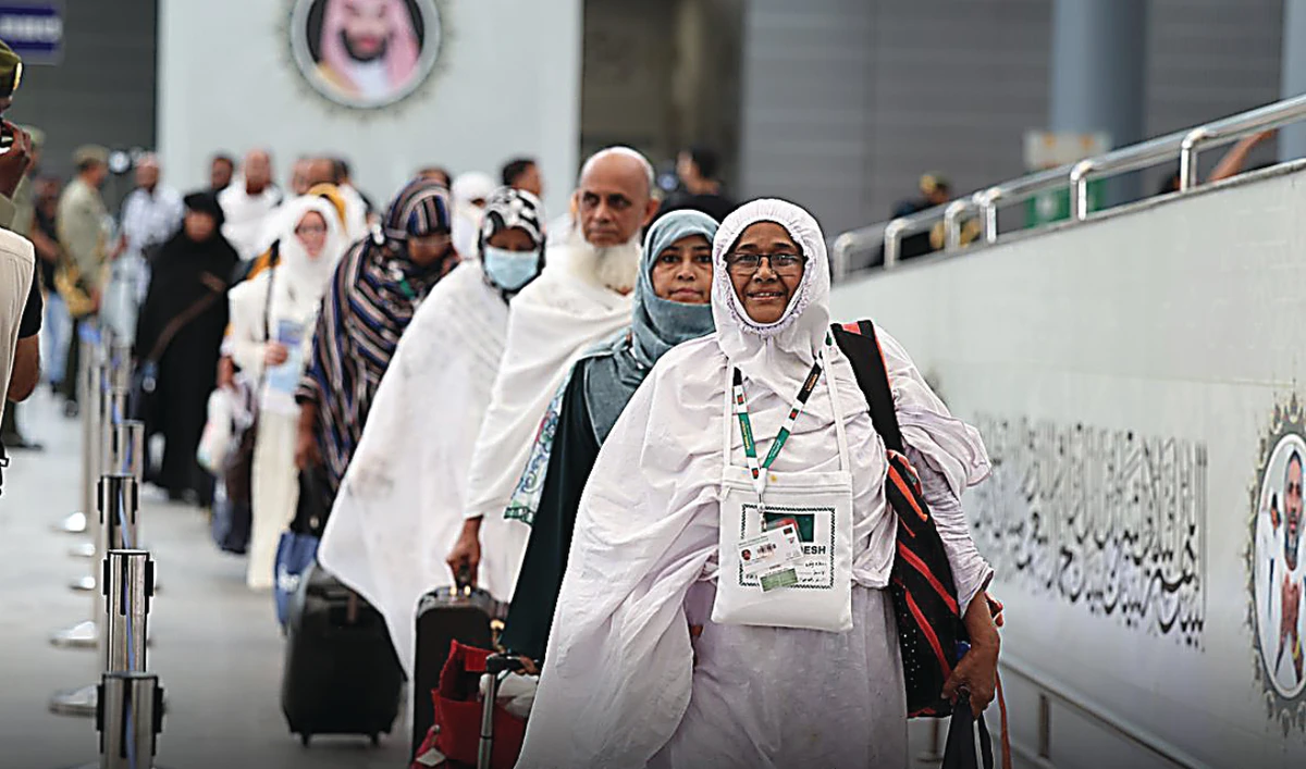 After two years of limited hajj capacity, one million performers are welcomed to perform hajj rituals in 2022. (Twitter)