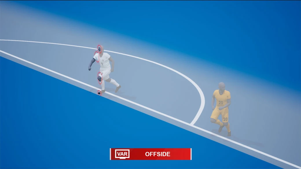 Semi-automated offside technology will be introduced at Qatar 2022. (FIFA)