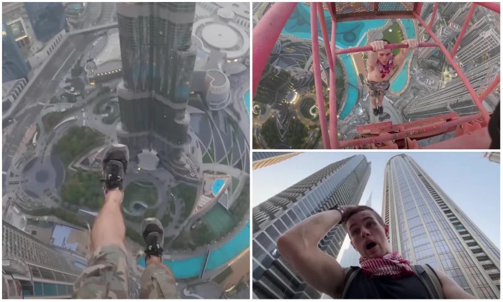 British daredevil shares clip of stunt atop Dubai skyscraper