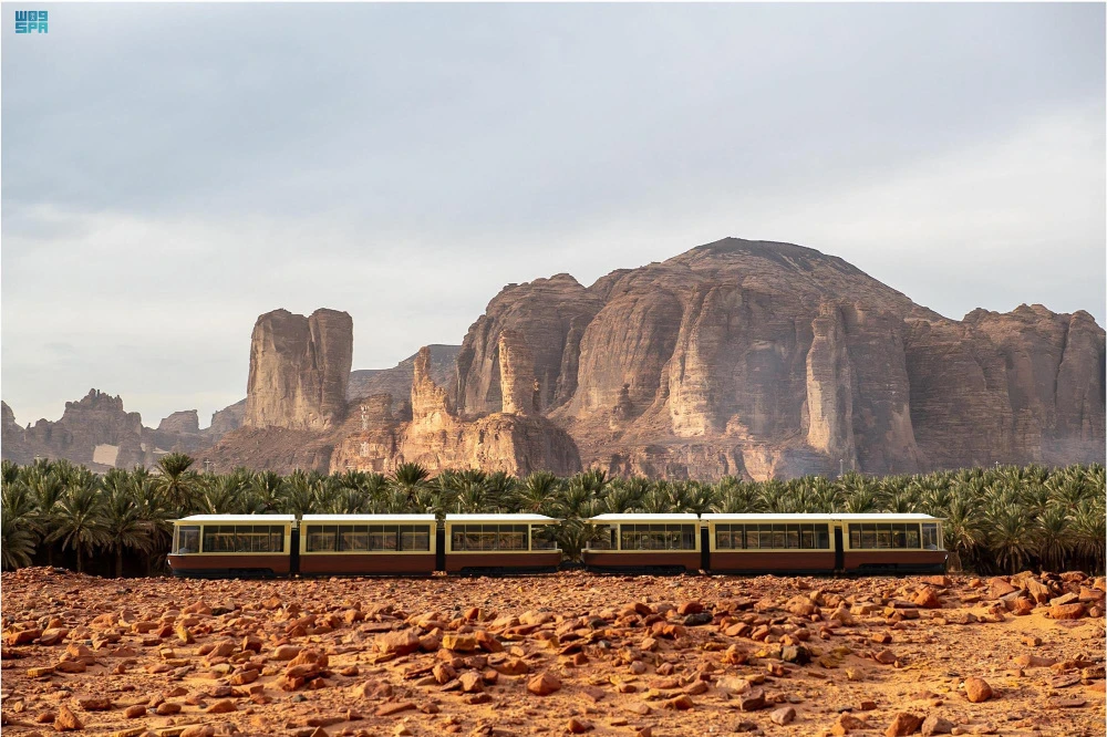 The tram project is aimed at enhancing the sustainability of AlUla transportation. (SPA)