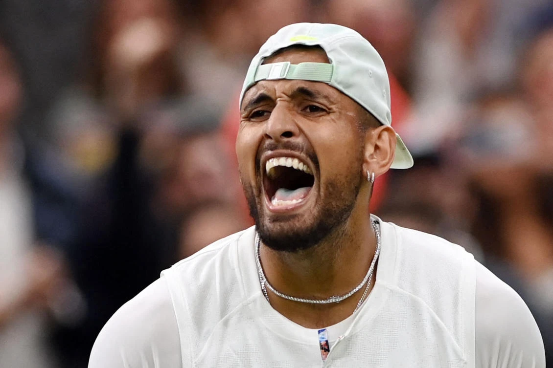 Nick Kyrgios, 40th in the world, thrives on his bad-boy image and his earlier outbursts were not his first at Wimbledon. (AFP)