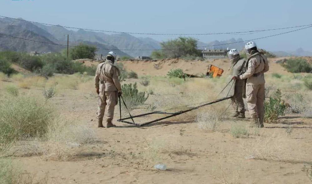 Since the beginning of the project, as many as 348,883 mines have been dismantled. (SPA)