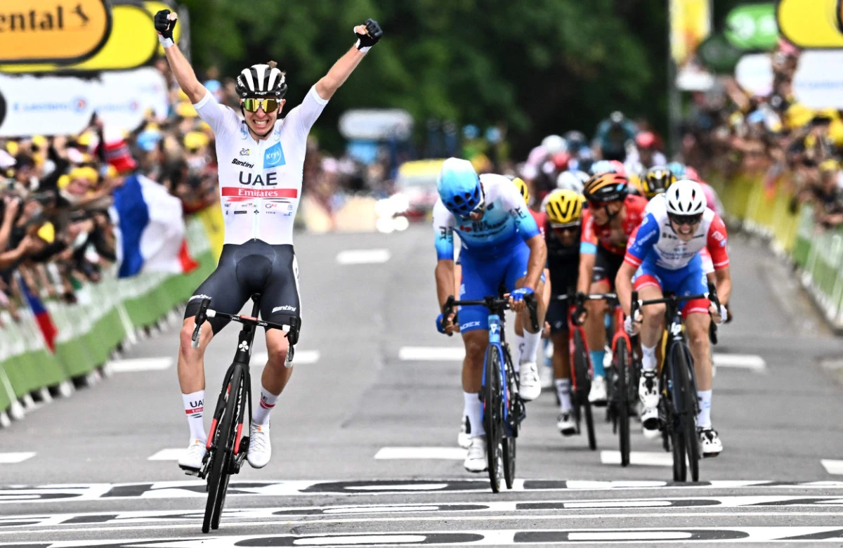 Pogacar takes Tour de France lead with stage six win