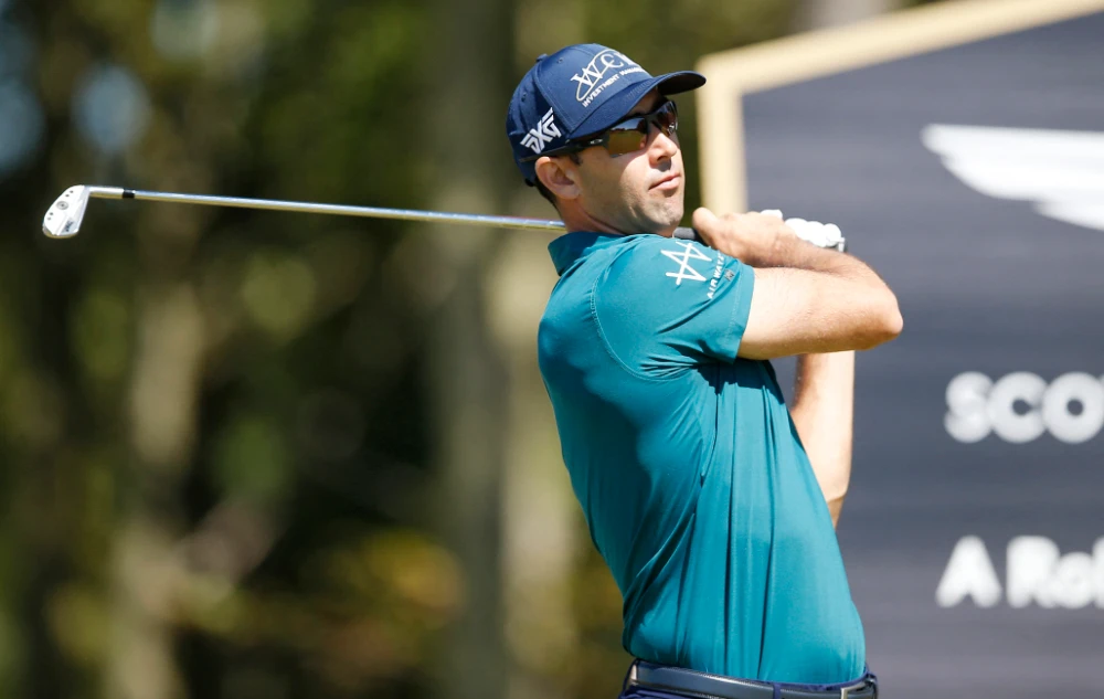 Cameron Tringale of the US during the first round at the Scottish Open on Thursday. (Reuters)