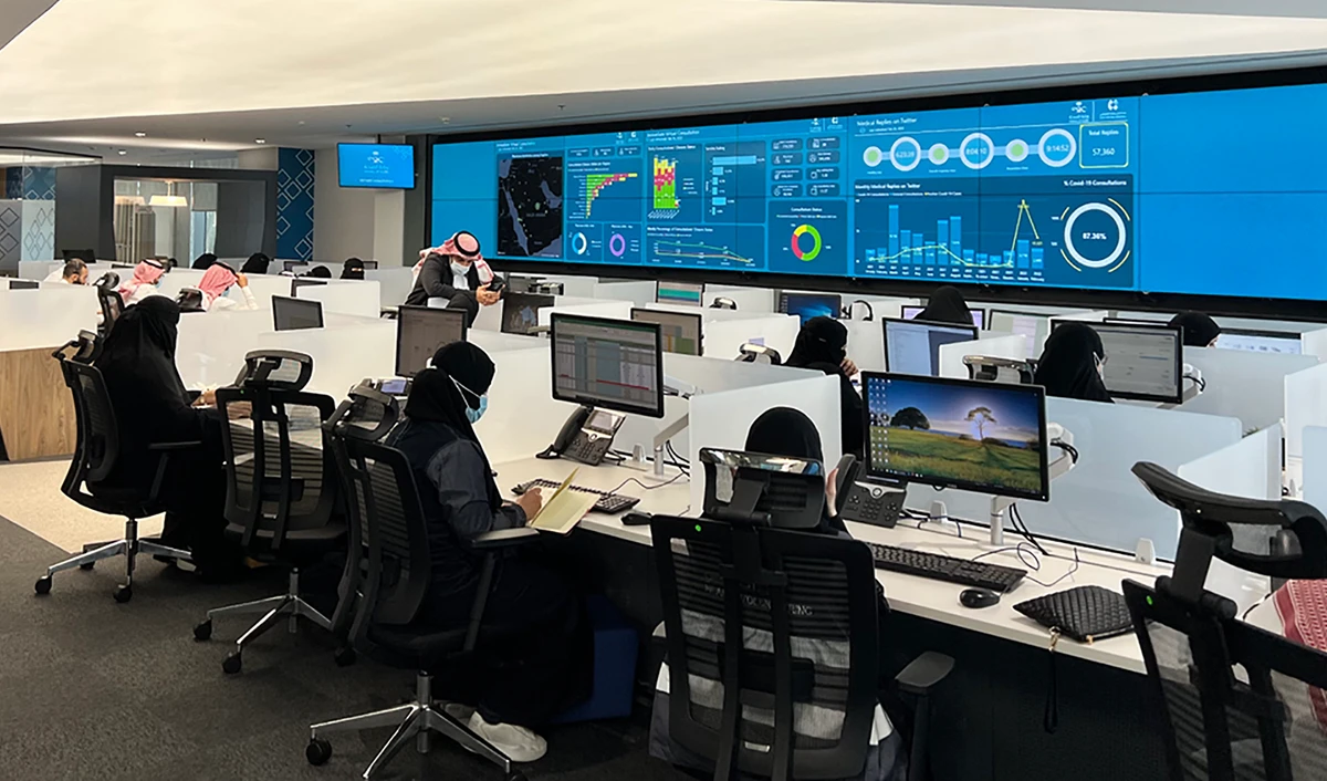 SEHA Virtual Hospital allows patients to visit their local hospital and attend a real-time live video clinical session with top specialists from across the Kingdom. (AN photo by Zaid Khashogji/File)