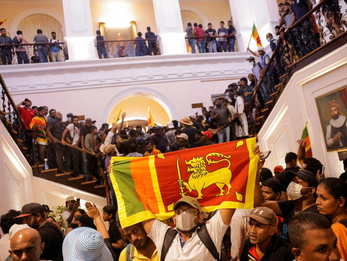 Sri Lanka’s president stepping down after being chased from home by angry citizens