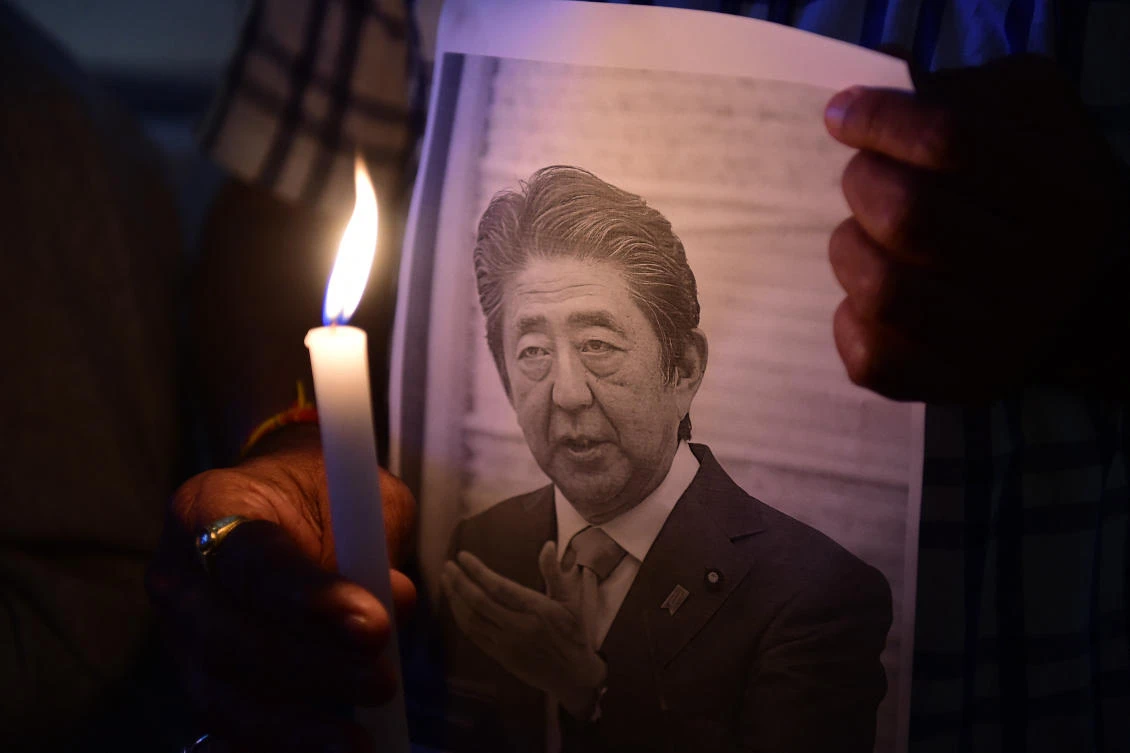 Abe was shot in Nara on Friday and airlifted to a hospital but died of blood loss. (File/AFP)
