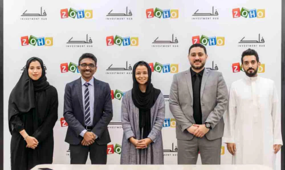 The MoU was signed by Adwa Al-Dakheel, founder and CEO at Falak Investment Hub, and Hyther Nizam, president Middle East and Africa at Zoho Corp.