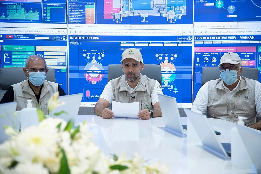 Saudi Health Minister Fahad Al-Jalajel has announced the success of the health plan for this year’s Hajj season. (SPA)