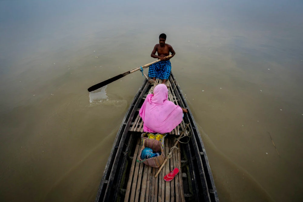 Brahmaputra is one of Asia's largest rivers, which passes through China's Tibet region, India and Bangladesh before converging into the Bay of Bengal. (AP)