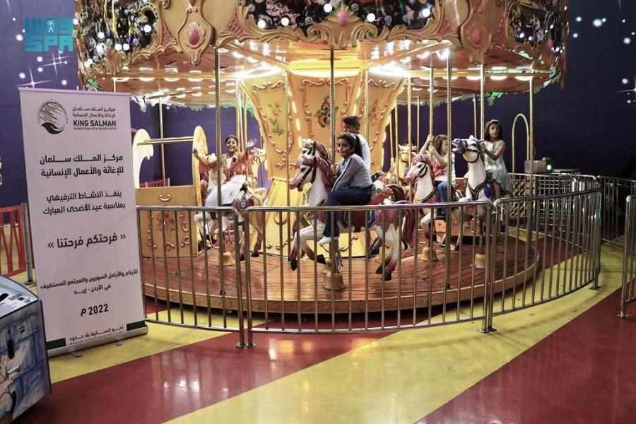 Saudi aid agency launches Eid entertainment activities for Syrian orphaned children in Jordan