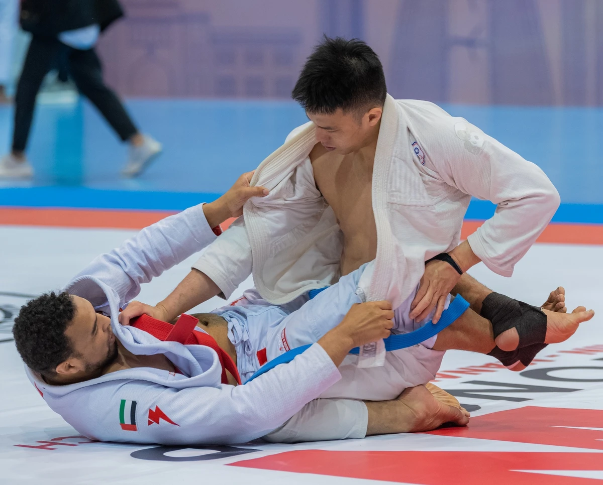 Emirati jiu-jitsu star Faisal Al-Ketbi in action. (UAEJJF)