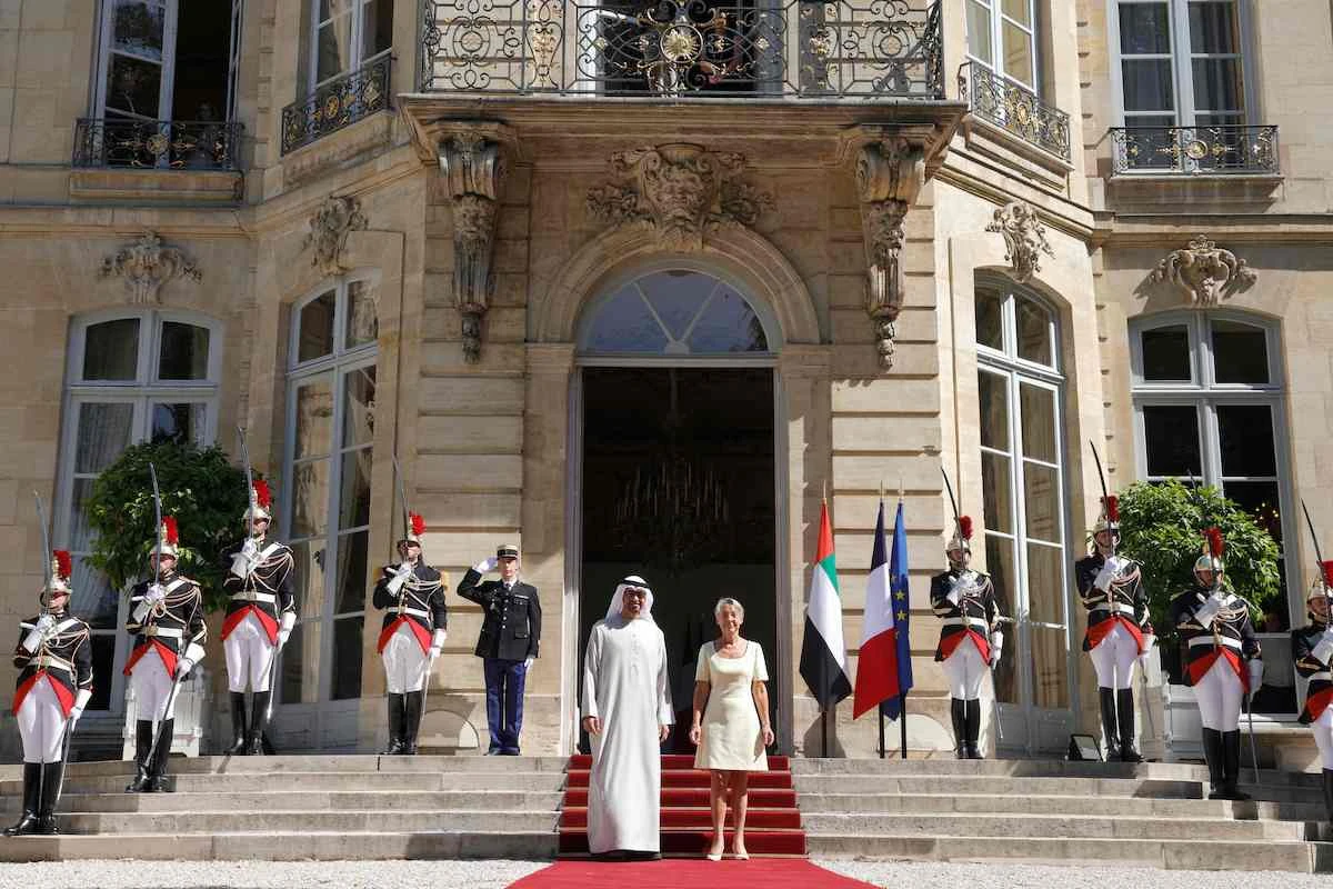 UAE president meets with France PM