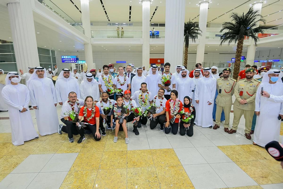 The UAE National Jiu-Jitsu Team won five medals at the World Games in Alabama. (UAEJJF)