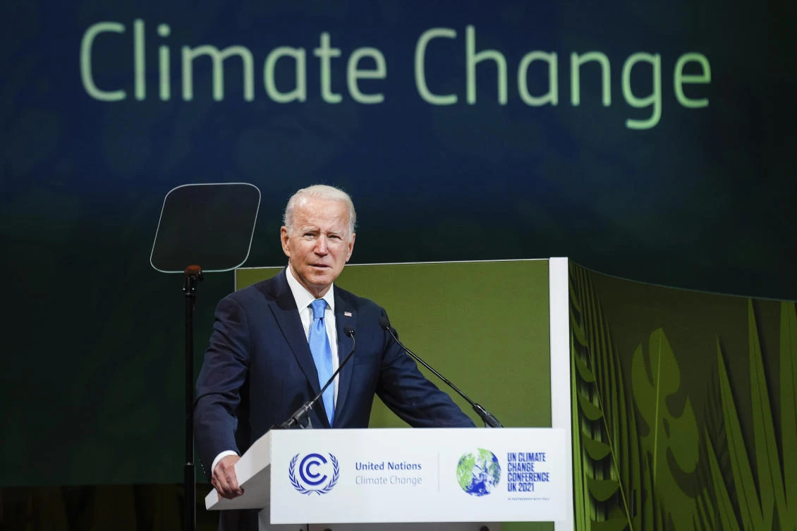 President Joe Biden will stress that climate change is ‘an existential threat to our nation and to the world.’ (The New York Times via AP)