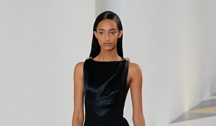 Mona Tougaard previously walked the runway for Loewe. (Getty Images)