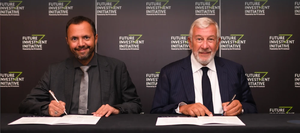 Led by Richard Attias (R), the FII is a new global nonprofit foundation, built on ESG principles with an investment arm and one agenda: Impact on humanity. (Supplied)