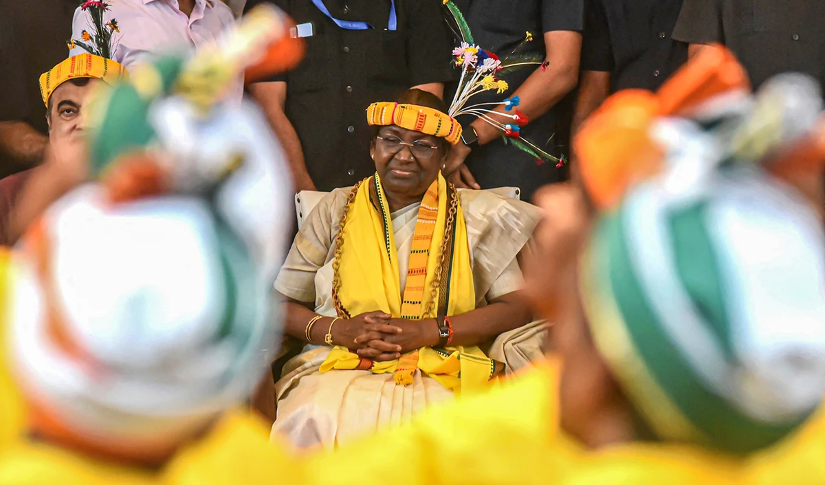 India's newly-elected president Droupadi Murmu attends an event in Mumbai on July 14, 2022. (AFP)