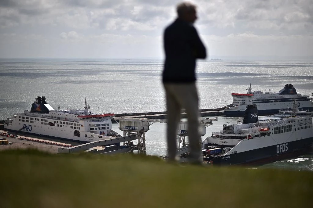 Ferry operator P&O said ‘there are currently queues in excess of four hours to reach the border controls’ at Dover port. (AFP)