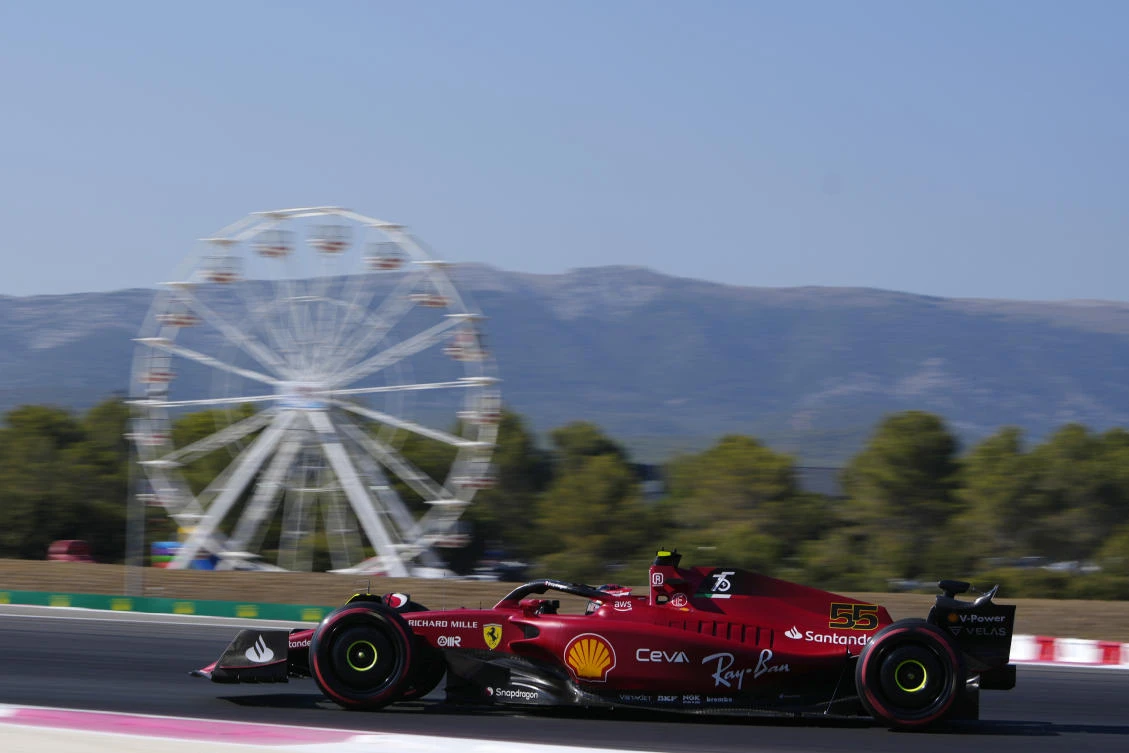 Sainz leads Leclerc in Ferrari one-two in French GP practice