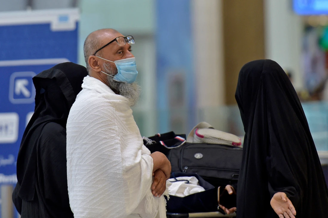 Under Saudi Arabia's health guidelines, pilgrims performing Umrah will have to wear masks inside the Grand Mosque in Makkah. (AFP)