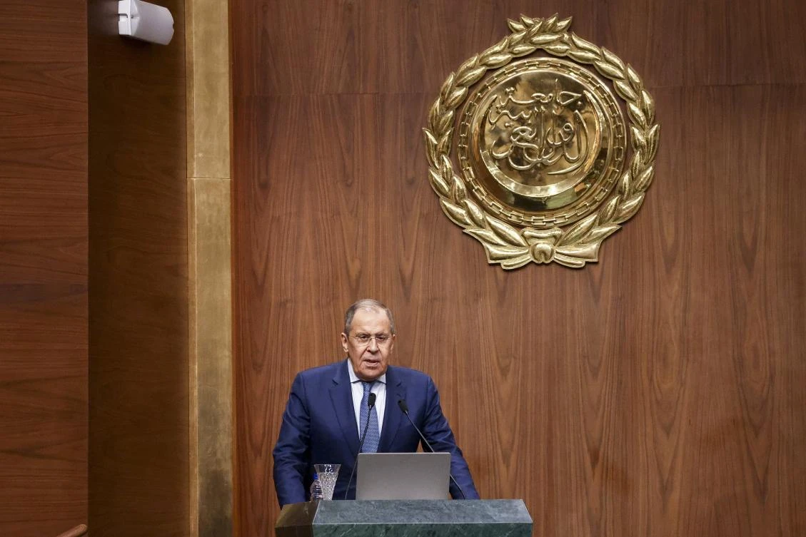 Sergey Lavrov accused Kiev and ‘its Western allies’ of spouting propaganda intended to ensure that Ukraine ‘becomes the eternal enemy of Russia.’ (Russian Foreign Ministry Press Service via AP)
