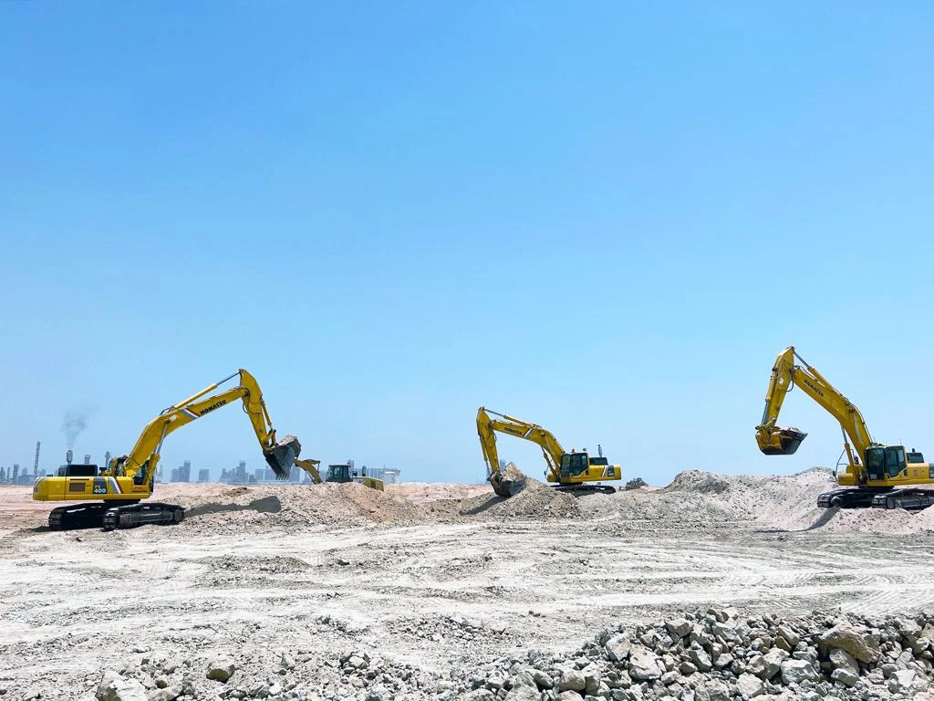 Construction site of Borouge 4 project in the UAE. (Emirates News Agency)