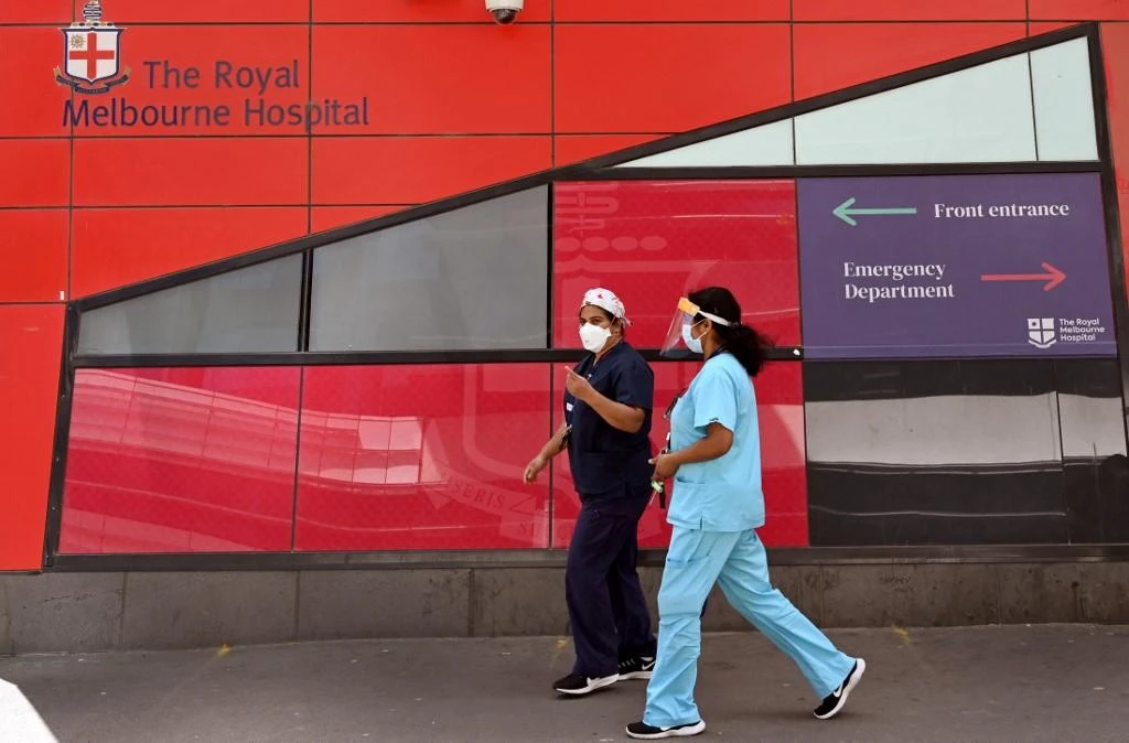 Nearly 5,600 patients infected with COVID-19 are in hospital. (File/AFP)