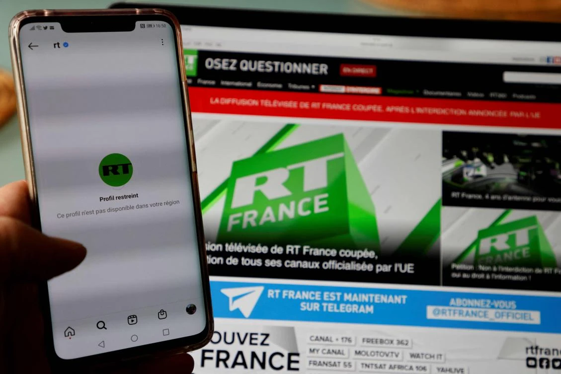 Russian anger after EU court upholds ban on RT