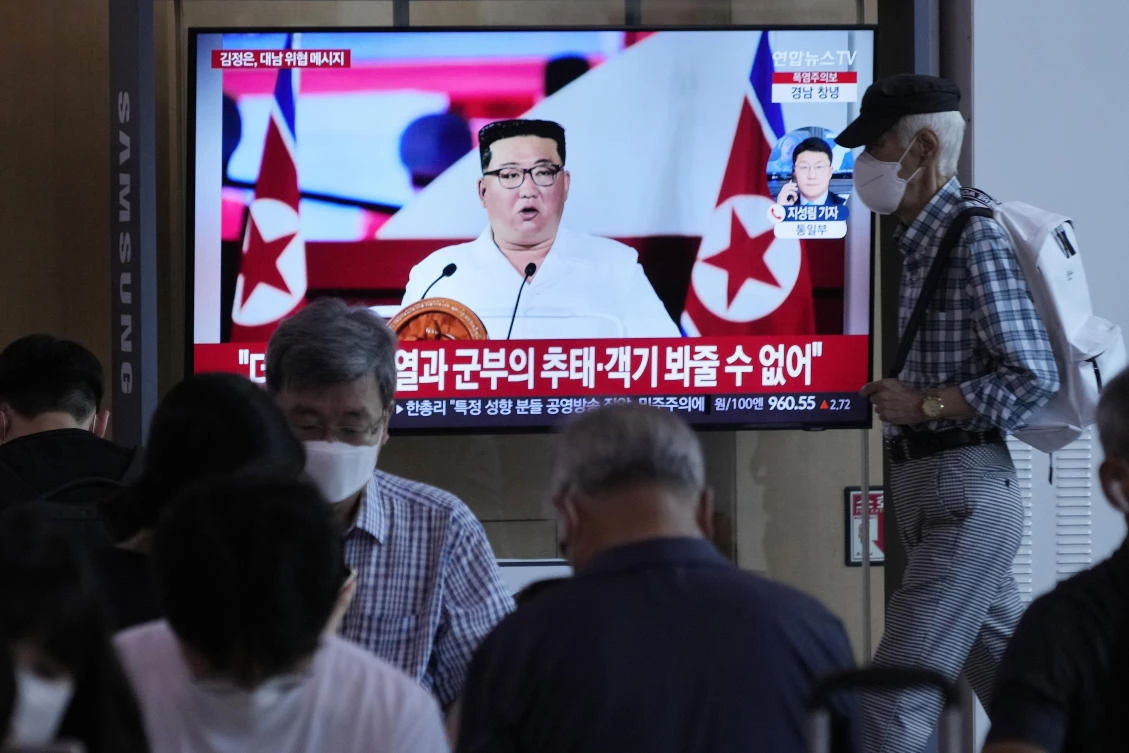 Kim Jong Un's military earlier test-launched nuclear-capable missiles that place the US mainland and South Korea within striking distance. (AP)