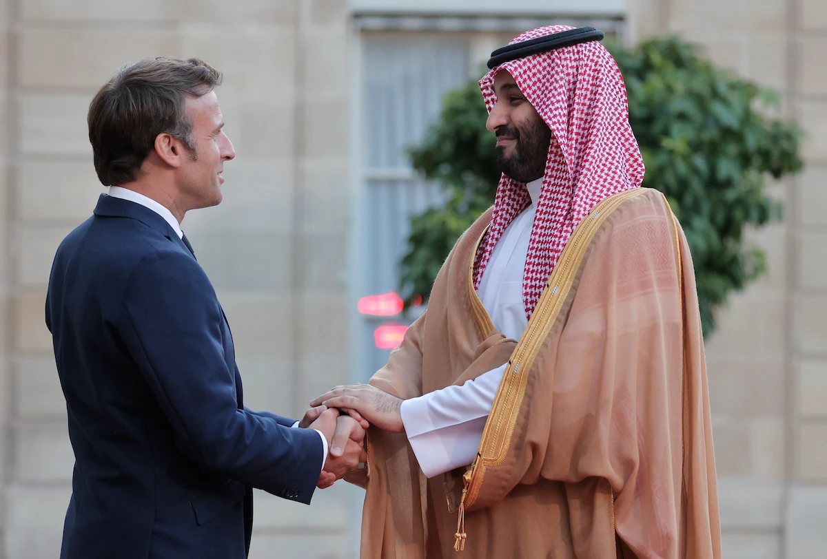 France’s President Macron welcomes Saudi crown prince to Elysee Palace