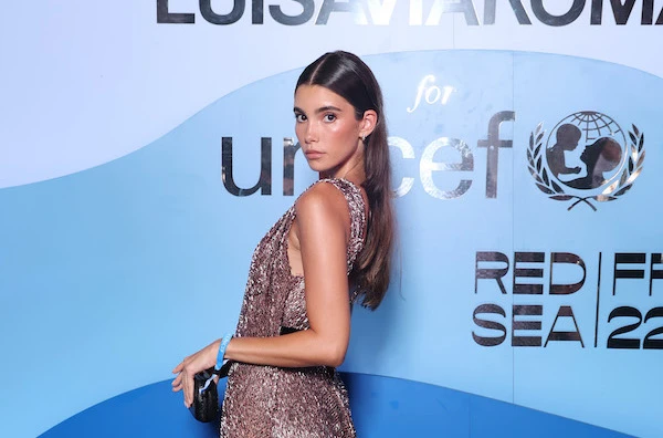 Brazilian model Cindy Mello wears Lebanese designer in Italy
