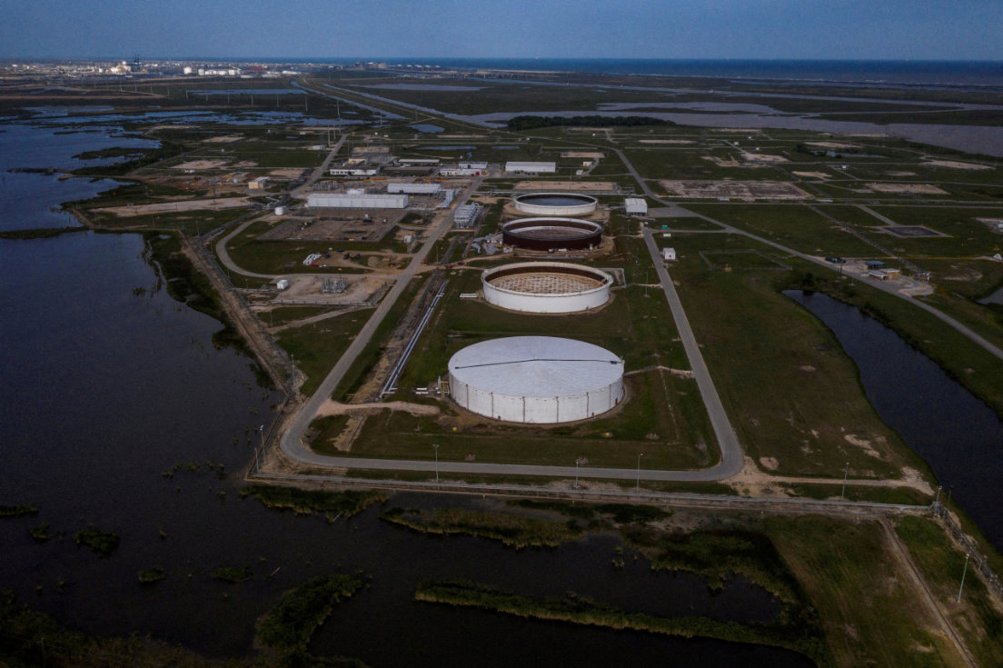 The Bryan Mound Strategic Petroleum Reserve, an oil storage facility, is seen in Texas, US. (Reuters/File)