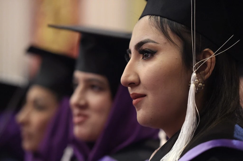 Afghanistan's new leaders have said they support women’s education as long as it adheres to their interpretation of Islamic regulations. (File/AFP)