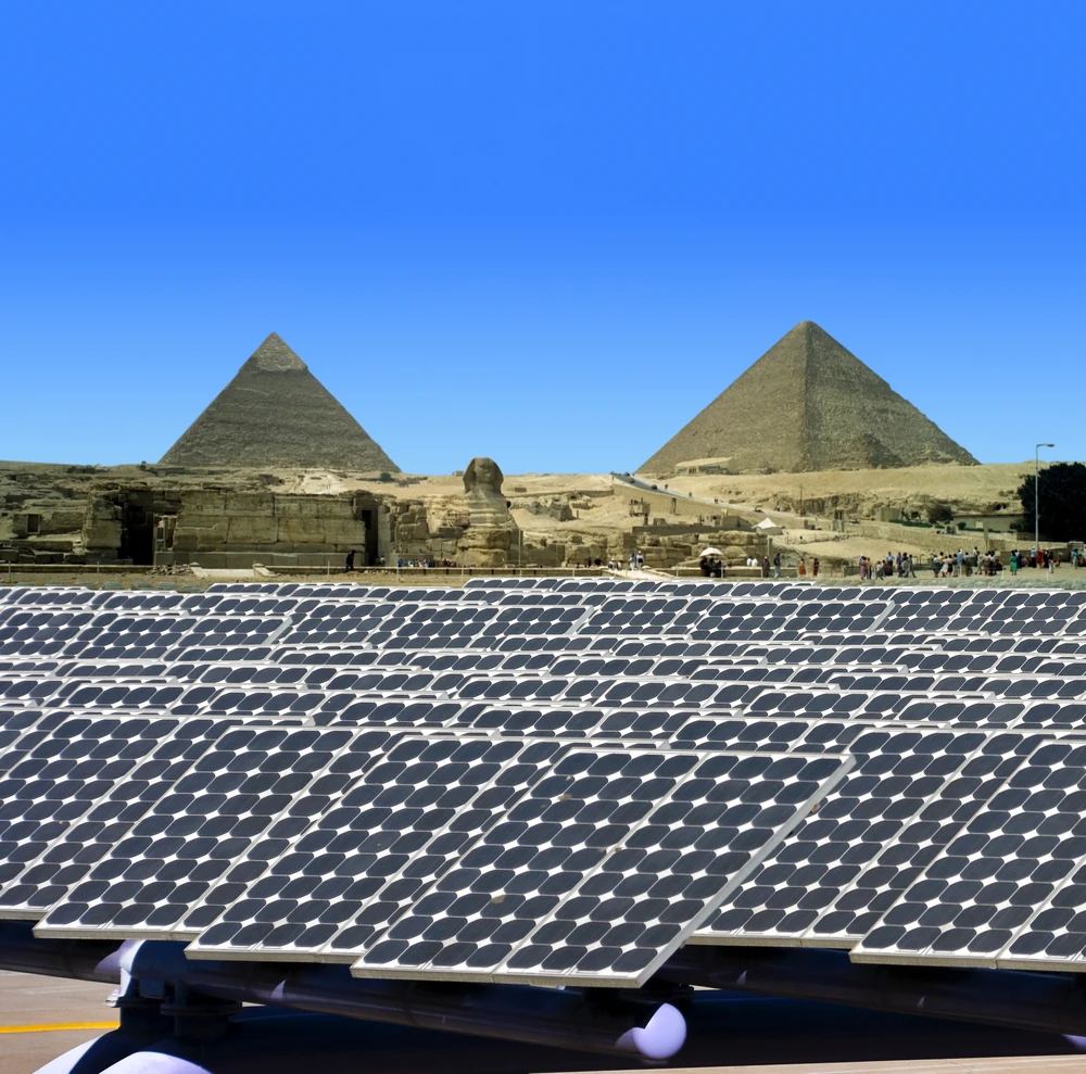Egypt is expecting the financial closure of wind and solar photovoltaic power generation projects. (Shutterstock)
