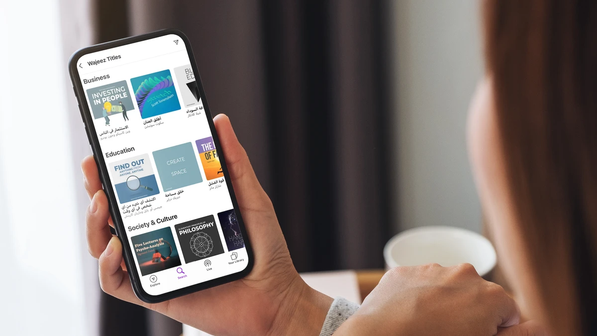 The platform said that its 72 million users can now access Wajeez’s catalog, which offers more than 3,500 audio summaries of nonfiction books and novels. (Supplied/File)
