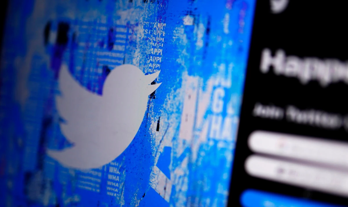 The Twitter splash page is displayed on a digital device in San Diego, April 25, 2022. (AP/File)