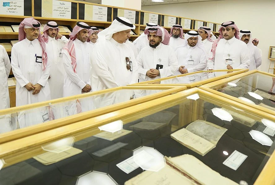 The King Fahad National Library has opened an exhibition of rare Arabic manuscripts. (Saudi Press Agency)