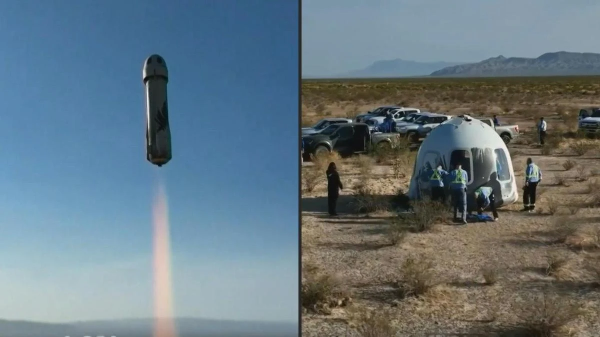 Blue Origin sends first Egyptian national to space