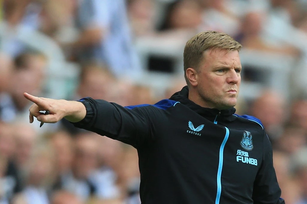 Eddie Howe insists now is not the time for panic at Newcastle United despite not adding any much-needed forward reinforcements ahead of the start of the Premier League season. (AFP)