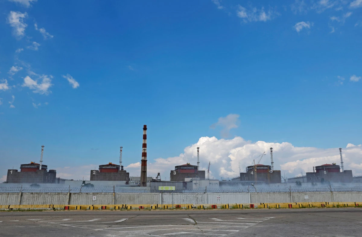 A view shows the Zaporizhzhia Nuclear Power Plant outside the Russian-controlled city of Enerhodar in the Zaporizhzhia region, Ukraine. (REUTERS)