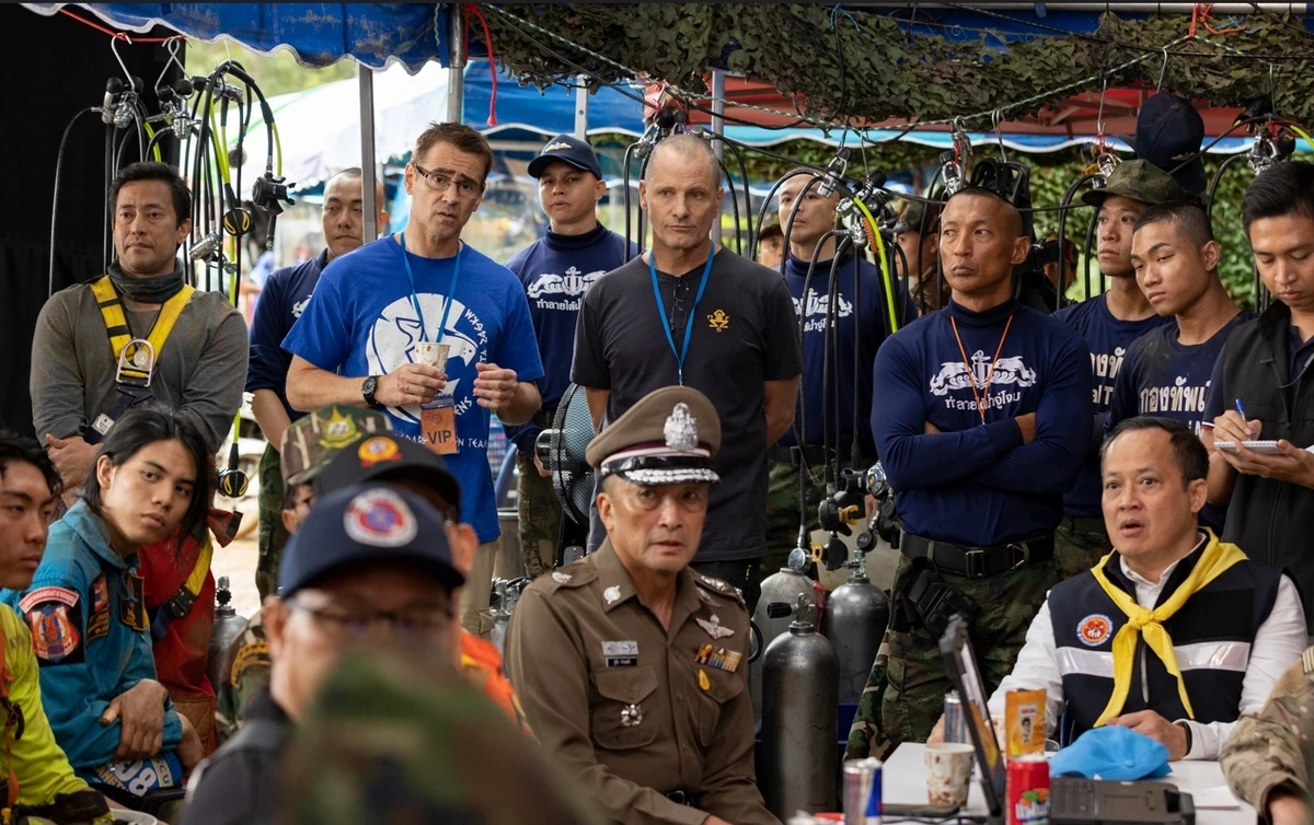The movie adaptation of the daring rescue of a Thai football team is tense and claustrophobic. (Supplied)