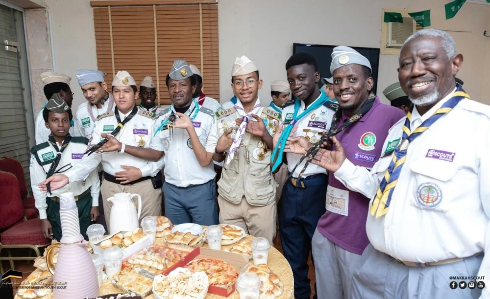 Makkah youth scouts ranked second in the Fawzi Farghali Prize.