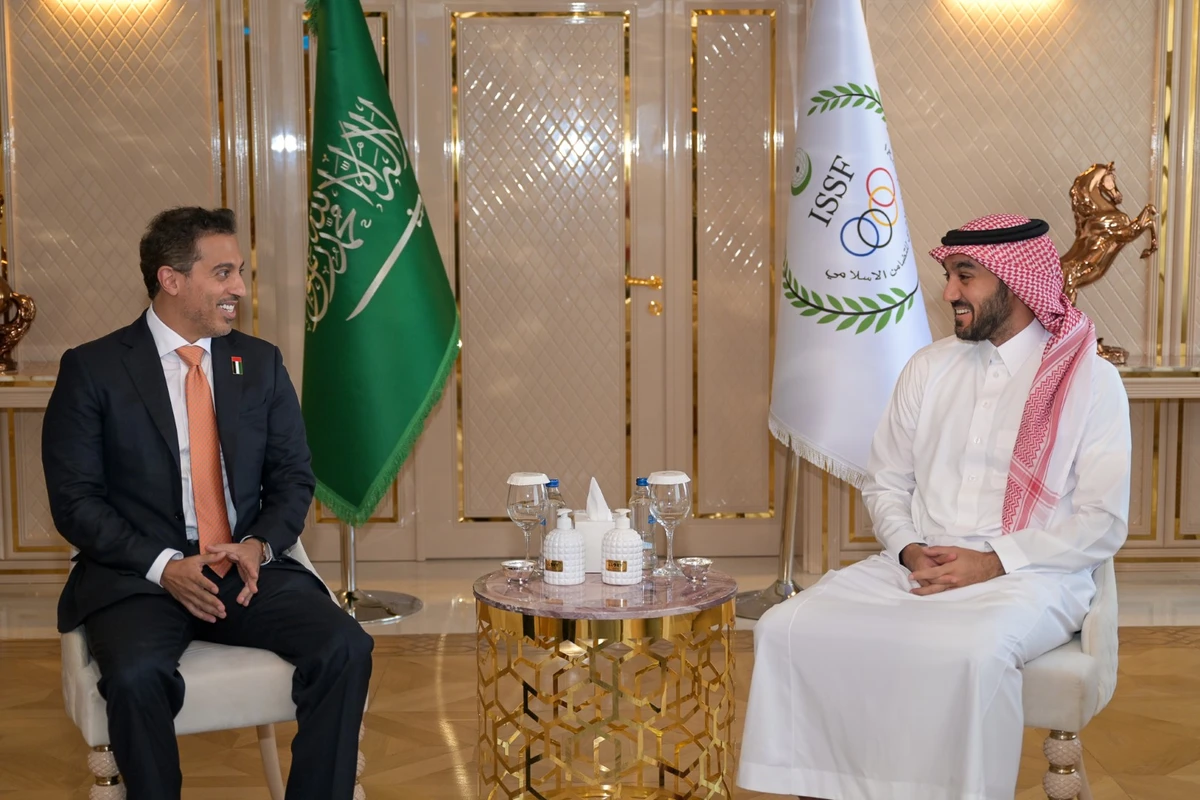 The meeting was held on the sidelines of the Islamic Solidarity Games in Turkey’s Konya. (WAM)