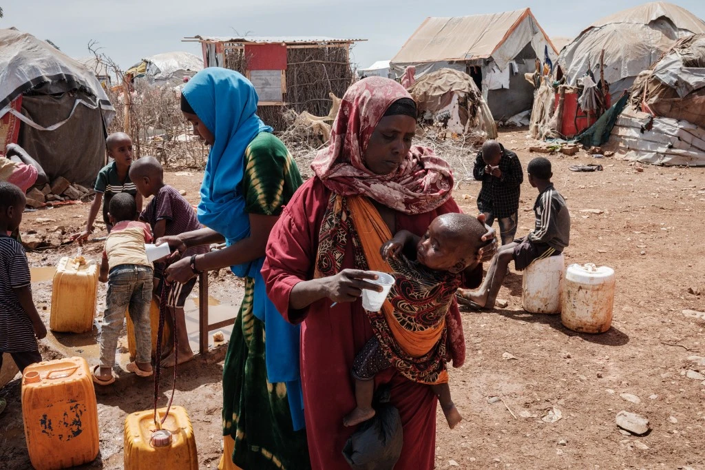Somalia is currently experiencing a two-year historic dry spell, a situation not seen in more than 40 years, and up to one million people have been displaced as the drought ravaged crops and livestock. (AFP)