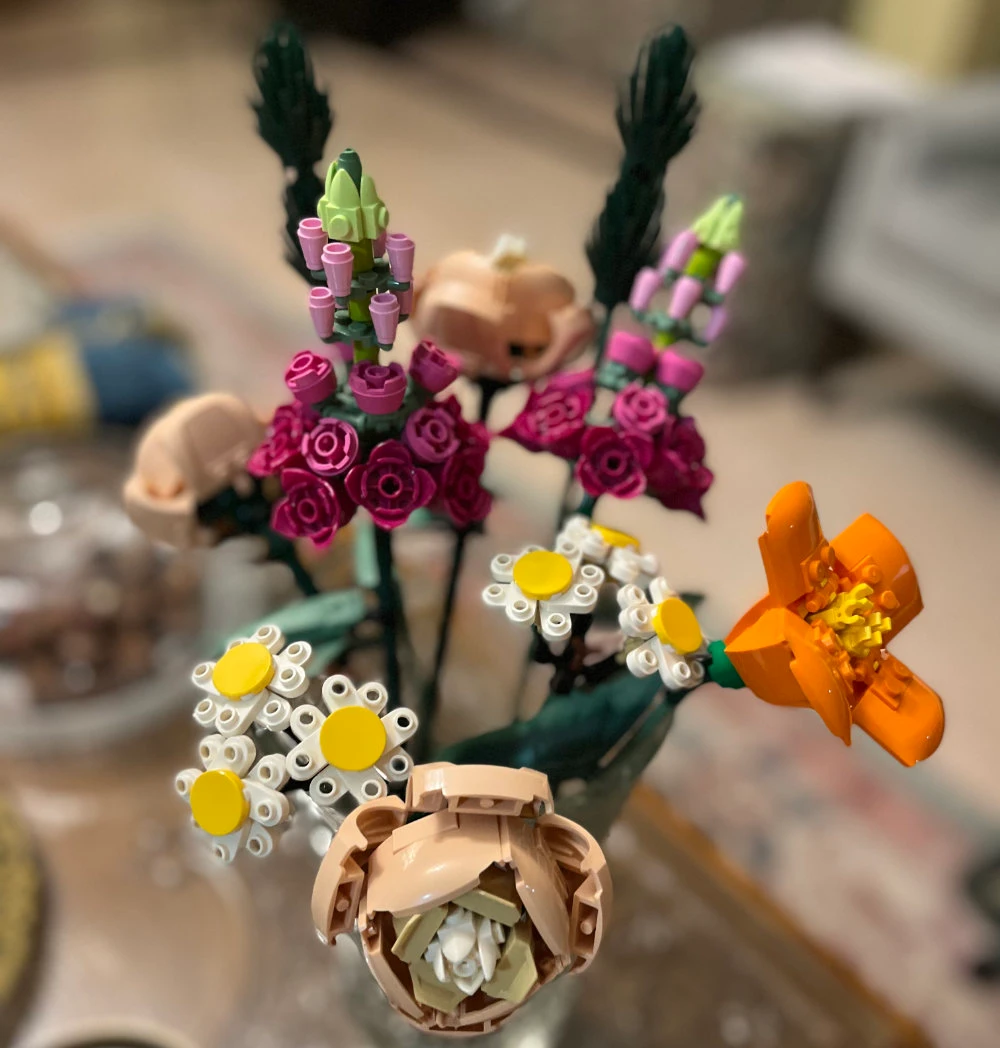 What We Are Doing Today: Flower LEGO Bouquet