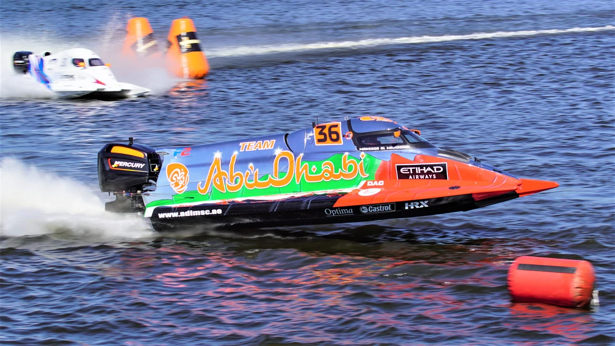 Mansoor Al-Mansoori of Team Abu Dhabi on his way to victory in Lithuania. (Team Abu Dhabi)