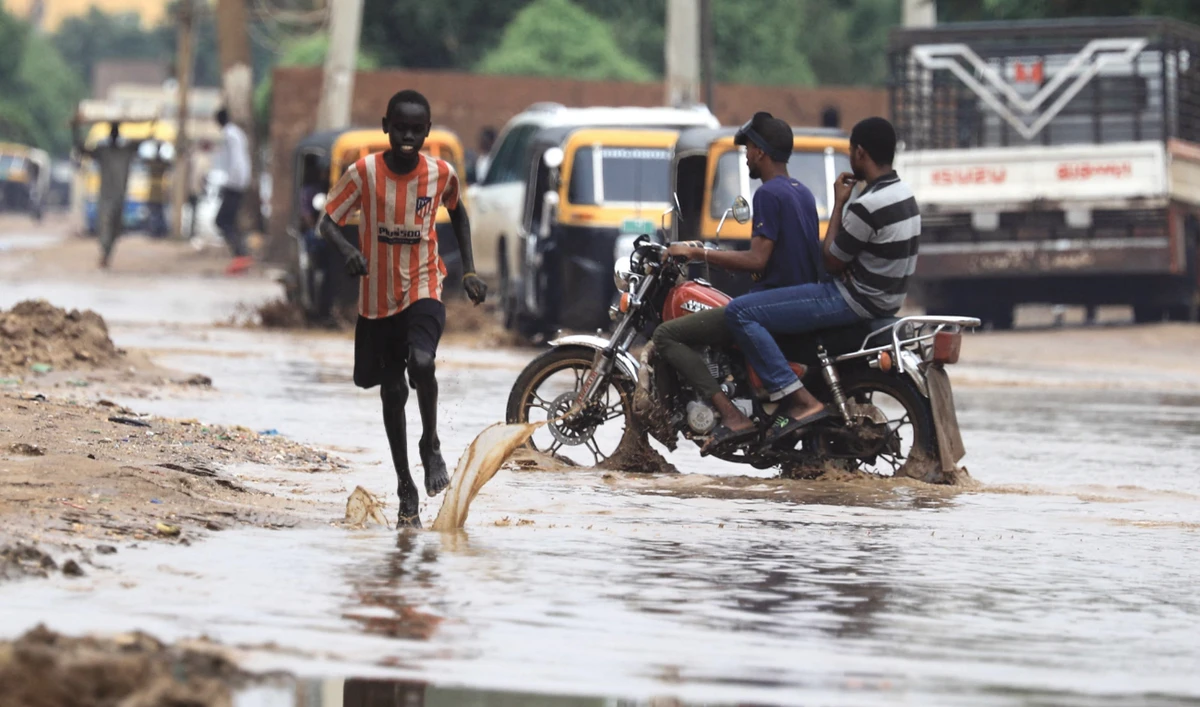Sudan’s rainy season usually starts in June and lasts until the end of September, with floods peaking in August and September. (AFP)